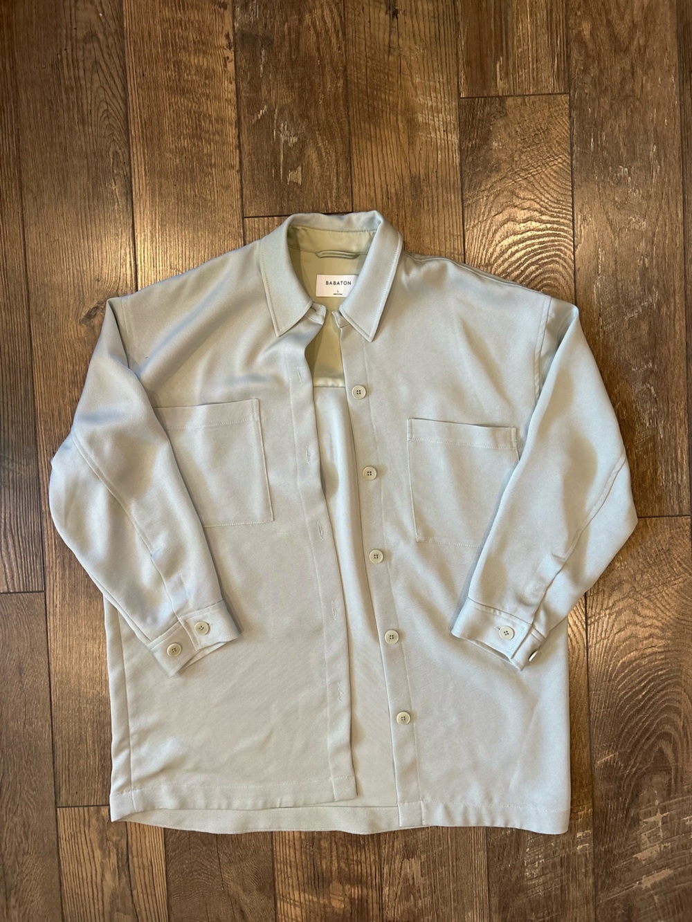 Babaton Mint Green Button-Up Shirt